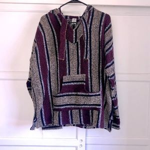 Purple Boho Poncho